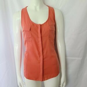 Zoa New York Sleeveless top Coral Size Small